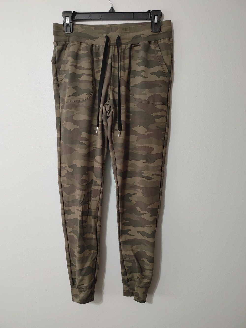 ZYIA Active Olive Green Brown Camo Drawstring Jogger Pants S